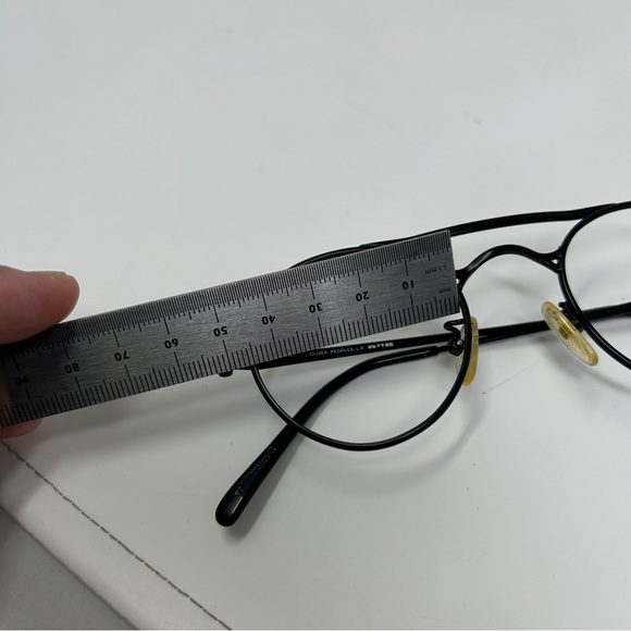 Rare Vintage 1980s OLIVER PEOPLES  Round Sunglasses eyeglasses OP-46 MBK Japan - Picture 13 of 16